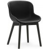 Normann Copenhagen Stolička Hyg Chair Ultra Leather – čierna/čierny dub Normann Copenhagen Stolička Hyg Chair Ultra Leather – čierna/čierny dub