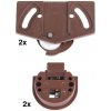 Walteco Montážna sada WS 12 pre 1 posuvné dvere, nosnosť 12 kg, hnedá , 1012 Walteco Montážna sada WS 12 pre 1 posuvné dvere, nosnosť 12 kg, hnedá , 1012