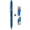 Pilot FriXion Clicker 0.7 / 0.35mm modré pack 1ks + 3ks náplne BLRT-FR7-L+BLS-FR-7-L