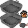 SADA 2X SILIKÓNOVÁ VLOŽKA DO FRITÉZY NA PEČENIE PRE AIR FRYER FORMY SADA 2X SILIKÓNOVÁ VLOŽKA DO FRITÉZY NA PEČENIE PRE AIR FRYER FORMY