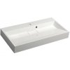 SAPHO - AMUR umývadlo vrátane krytu výpuste 90x46cm, liaty mramor, biela 55032 SAPHO - AMUR umývadlo vrátane krytu výpuste 90x46cm, liaty mramor, biela 55032