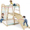 Costway Montessori interiérové ??ihrisko s hojdačkou a rebríkom PASTEL Costway Montessori interiérové ??ihrisko s hojdačkou a rebríkom PASTEL