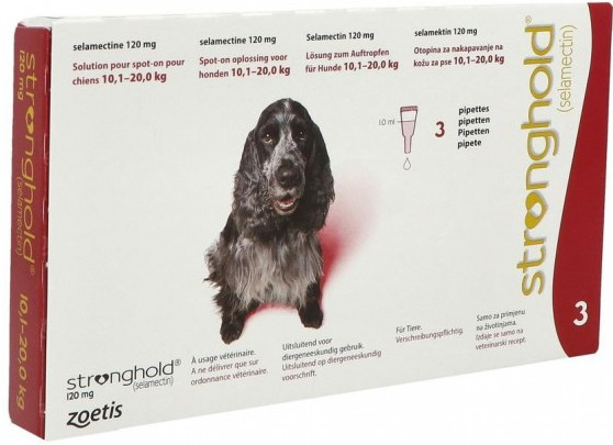 Stronghold spot-on 12 mg 10,1- 20kg 3 x 1 ml