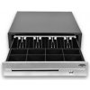 VIRTUOS Pokladní zásuvka C430D - s kabelem, kovové držáky, nerez panel, 9-24V, černá