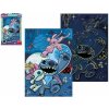 Dino Puzzle XL Stitch svietiaci v tme neón 33x47cm 100 dielikov Dino Puzzle XL Stitch svietiaci v tme neón 33x47cm 100 dielikov