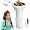 PRENOSNÝ VRECKOVÝ MIKROSKOP 1000X PRE DETI IPS DISPLEJ BIELY S LED USB PRENOSNÝ VRECKOVÝ MIKROSKOP 1000X PRE DETI IPS DISPLEJ BIELY S LED USB