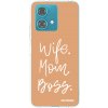 Picasee silikónový prehľadný obal pre Motorola Edge 40 Neo - Boss Mama Picasee silikónový prehľadný obal pre Motorola Edge 40 Neo - Boss Mama
