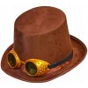 KLOBÚK STEAMPUNK S OKULIARMI VALEC HNEDÝ KLOBÚK STEAMPUNK S OKULIARMI VALEC HNEDÝ