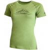 Lasting dámske merino tričko s tlačou GALINA 6000 zelené