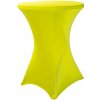 TENTino Elastický obrus STANDARD na koktejlový bistro stôl 60 cm VIAC FARIEB Farba obrusu: SVIETIVO ŽLTÁ / YELLOW TENTino Elastický obrus STANDARD na koktejlový bistro stôl 60 cm VIAC FARIEB Farba obrusu: SVIETIVO ŽLTÁ / YELLOW