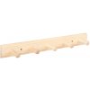 Walteco Vešiaková lišta 400x50mm, 5 vešiakov, borovica , 7941 Walteco Vešiaková lišta 400x50mm, 5 vešiakov, borovica , 7941