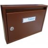 DOLS Poštovní schránka E-01 RAL 8011 hnědá DOLS Poštovní schránka E-01 RAL 8011 hnědá