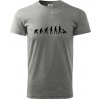 Evolúcia otecko - Klasické pánske tričko vyššej gramáže - 3XL ( Tmavosivý melír ) Evolúcia otecko - Klasické pánske tričko vyššej gramáže - 3XL ( Tmavosivý melír )
