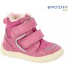 Protetika zimné barefoot topánky DAXI pink s PRO-tex membránou zateplené kož
