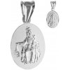 Argento Strieborný prívesok Škapuliar 85550 Argento Strieborný prívesok Škapuliar 85550