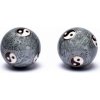 Authentic Čínske meditačné guličky (Baoding balls) Yin Yang Tai Chi šedé 4cm