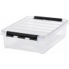 Úložný box, plastový, 8 l, čierne úchytky, SMARTSTORE Classic 14, priehľadný Úložný box, plastový, 8 l, čierne úchytky, SMARTSTORE Classic 14, priehľadný