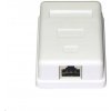 Zásuvka STP 1x RJ45 Cat5E, blok 110, na omítku SXO-11S-C5E Zásuvka STP 1x RJ45 Cat5E, blok 110, na omítku SXO-11S-C5E