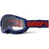 100% STRATA 2 NEW okuliare modré číre plexi 100% STRATA 2 NEW okuliare modré číre plexi