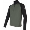Pánska mikina zips SENSOR COOLMAX THERMO olive green/čierna M Pánska mikina zips SENSOR COOLMAX THERMO olive green/čierna M