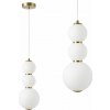 Toolight Toolight, LED závesné svietidlo, 15cm, 14W, 3000K, 2000lm, LHJ113-3CP, zlatá matná/biela, OSW-03252 Toolight Toolight, LED závesné svietidlo, 15cm, 14W, 3000K, 2000lm, LHJ113-3CP, zlatá matná/biela, OSW-03252