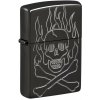 Zippo Armor Flaming Skull Zippo Armor Flaming Skull