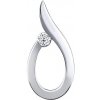 SILVEGO Strieborný prívesok kvapka Nemesis s Brilliance Zirconia QRE001P