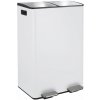 Spirella pedálový odpadkový kôš na triedený odpad Aliya, matný biely, oceľ, 2× 30 l Spirella pedálový odpadkový kôš na triedený odpad Aliya, matný biely, oceľ, 2× 30 l