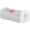ArtAdrk Detská posteľ CASIMO | so zásuvkou a zábranou 80 x 160 cm Prevedenie: Balerína ArtAdrk Detská posteľ CASIMO | so zásuvkou a zábranou 80 x 160 cm Prevedenie: Balerína