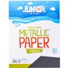 Dekoračný papier A4 Metallic čierny 250 g, sada 10 ks Dekoračný papier A4 Metallic čierny 250 g, sada 10 ks