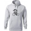 Cyklo kostra - Mikina pánska Cape s kapucňou - 4XL ( Svetlosivý melír ) Cyklo kostra - Mikina pánska Cape s kapucňou - 4XL ( Svetlosivý melír )