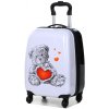 Detský kufor Snowball Macko 4W SX 28 L biela Detský kufor Snowball Macko 4W SX 28 L biela