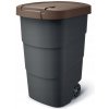 Kôš na odpadky Prosperplast Wheeler 110L s kolieskami antracitový s hnedou klapkou Kôš na odpadky Prosperplast Wheeler 110L s kolieskami antracitový s hnedou klapkou