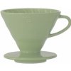 Hario V60-02 keramický dripper olivový + 40 filtrov - pour over Hario V60-02 keramický dripper olivový + 40 filtrov - pour over