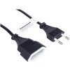 PremiumCord Kabel síťový prodlužovací dvojvidlice 230V 3m, kpsm3 PremiumCord Kabel síťový prodlužovací dvojvidlice 230V 3m, kpsm3
