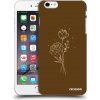 Picasee silikónový čierny obal pre Apple iPhone 6 Plus/6S Plus - Brown flowers Picasee silikónový čierny obal pre Apple iPhone 6 Plus/6S Plus - Brown flowers