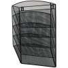 Q-CONNECT Drôtený stojan nástenný s 5 priehradkami 315x440x93mm čierny Q-CONNECT Drôtený stojan nástenný s 5 priehradkami 315x440x93mm čierny