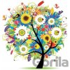 Norimpex Diamantový obraz 7D Rozkvitnutý strom 30 x 30 cm