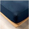 douceur d'intérieur Tmavomodrá napínacia plachta z Bio bavlny Biolina 180x200 douceur d'intérieur Tmavomodrá napínacia plachta z Bio bavlny Biolina 180x200