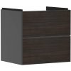 Hansgrohe Xevolos E Umývadlová skrinka 58x58x48 cm, 2 zásuvky, matná sivá/tmavý dub 54177730-HG Hansgrohe Xevolos E Umývadlová skrinka 58x58x48 cm, 2 zásuvky, matná sivá/tmavý dub 54177730-HG