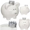 ATMOSPHERA ATMOSPHERA Keramická pokladnička White Queen Pig 14,5x16x14,5 cm