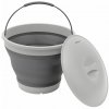 Vedierko Outwell Collaps Bucket Round w Lid - grey mist Vedierko Outwell Collaps Bucket Round w Lid - grey mist