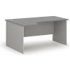 Rohový kancelársky písací stôl PRIMO GRAY, 160x120 cm, ľavý, sivá/grafit Rohový kancelársky písací stôl PRIMO GRAY, 160x120 cm, ľavý, sivá/grafit