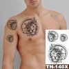 REBELULU Vodeodolné dočasné tetovačky pre ženy Fejkové tetovanie Dočasné tetovanie Lion Compass Ornament Body Art Arm Fake Tattoo Men Women REBELULU Vodeodolné dočasné tetovačky pre ženy Fejkové tetovanie Dočasné tetovanie Lion Compass Ornament Body Art Arm Fake Tattoo Men Women
