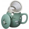 Hrnček na čaj CAMELIA zelená so sitkom a pokrievkou Hrnček na čaj CAMELIA zelená so sitkom a pokrievkou