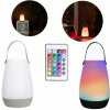 Prenosná RGB LED lampa s diaľkovým ovládaním – 14 × 27 cm, do exteriéru aj interiéru Prenosná RGB LED lampa s diaľkovým ovládaním – 14 × 27 cm, do exteriéru aj interiéru