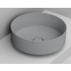 Ceramica Dolomite Noemi umývadlo 44x44 cm okrúhly pultové umývadlo sivá/kamenná matná D310545 Ceramica Dolomite Noemi umývadlo 44x44 cm okrúhly pultové umývadlo sivá/kamenná matná D310545