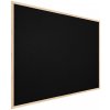 Allboards Černá korková tabule v dřevěném rámu 120 x 90 cm