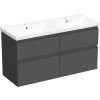 Umývadlo so skrinkou do kúpeľne Jungborn TRENTA 120 cm antracit matná Umývadlo so skrinkou do kúpeľne Jungborn TRENTA 120 cm antracit matná