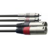 Stagg STC3CMXM, kabel 2x XLR samec/2x RCA, 3m Stagg STC3CMXM, kabel 2x XLR samec/2x RCA, 3m